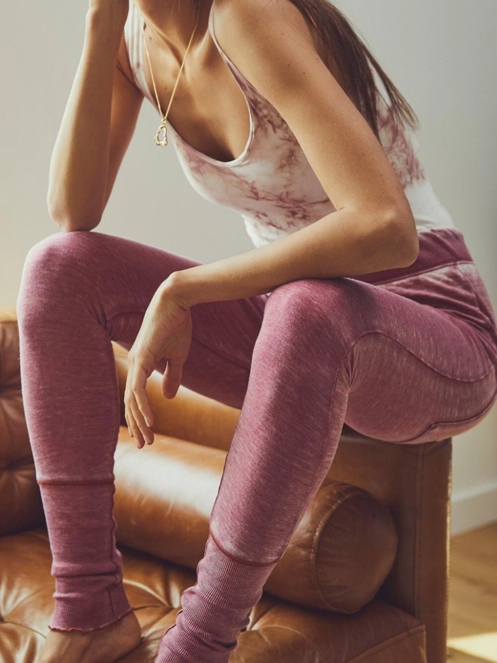 Intimately‎ Free People Cozy All Day  Burnout Lightweight Harem Lounge Pants